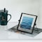 Fabulaxe Modern Metal Floating Tabletop Square Photo Picture Frame w/Glass Cover and Easel Stand, Black 4 x 4 QI004066.BK.S - alternate 7